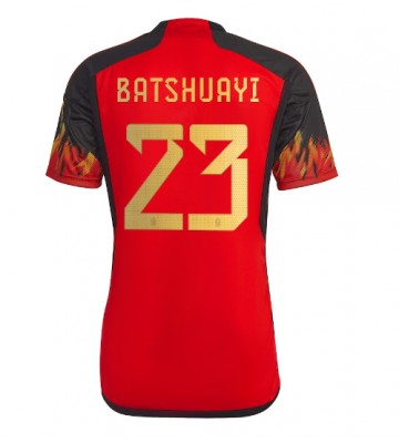 Belgium Michy Batshuayi #23 Replica Home Stadium Shirt World Cup 2022 Short Sleeve